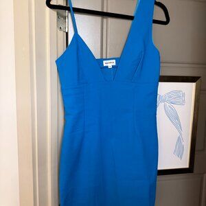 Superdown Bodycon Mini Dress Bright Blue Size Medium